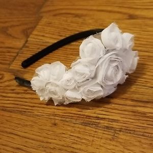 White Flower Headband